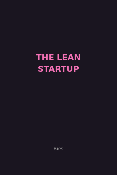 Portada: The Lean Startup